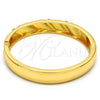 Aro Individual 07.252.0012.05.GT Tono Dorado, con Blanca Cristal, Pulido, Tono Dorado (12 MM Thickness, Size 5 (2.50 Diameter))
