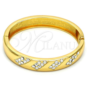 Aro Individual 07.252.0012.05.GT Tono Dorado, con Blanca Cristal, Pulido, Tono Dorado (12 MM Thickness, Size 5 (2.50 Diameter))