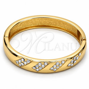 Aro Individual 07.252.0012.05.GT Tono Dorado, con Blanca Cristal, Pulido, Tono Dorado (12 MM Thickness, Size 5 (2.50 Diameter))