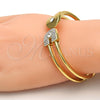 Aro Individual 07.252.0013.04.GT Tono Dorado, con Blanca Cristal, Pulido, Tono Dorado (10 MM Thickness, One size fits all)