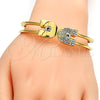 Aro Individual 07.252.0013.04.GT Tono Dorado, con Blanca Cristal, Pulido, Tono Dorado (10 MM Thickness, One size fits all)