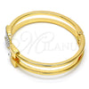 Aro Individual 07.252.0013.04.GT Tono Dorado, con Blanca Cristal, Pulido, Tono Dorado (10 MM Thickness, One size fits all)