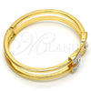 Aro Individual 07.252.0013.04.GT Tono Dorado, con Blanca Cristal, Pulido, Tono Dorado (10 MM Thickness, One size fits all)
