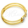 Aro Individual 07.252.0013.04.GT Tono Dorado, con Blanca Cristal, Pulido, Tono Dorado (10 MM Thickness, One size fits all)