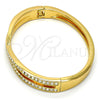 Aro Individual 07.252.0014.05.GT Tono Dorado, con Blanca Cristal, Pulido, Tono Dorado (06 MM Thickness, Size 5 (2.50 Diameter))