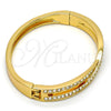 Aro Individual 07.252.0014.05.GT Tono Dorado, con Blanca Cristal, Pulido, Tono Dorado (06 MM Thickness, Size 5 (2.50 Diameter))