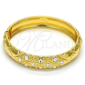 Aro Individual 07.252.0015.05.GT Tono Dorado, con Blanca Cristal, Pulido, Tono Dorado (14 MM Thickness, Size 5 (2.50 Diameter))
