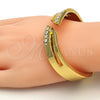 Aro Individual 07.252.0016.GT Tono Dorado, con Blanca Cristal, Pulido, Tono Dorado (14 MM Thickness, One size fits all)