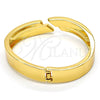 Aro Individual 07.252.0016.GT Tono Dorado, con Blanca Cristal, Pulido, Tono Dorado (14 MM Thickness, One size fits all)