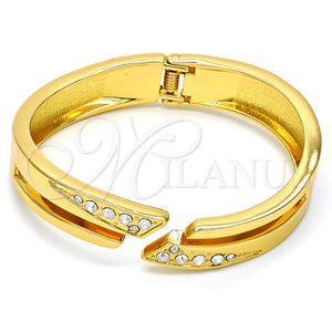 Aro Individual 07.252.0016.GT Tono Dorado, con Blanca Cristal, Pulido, Tono Dorado (14 MM Thickness, One size fits all)