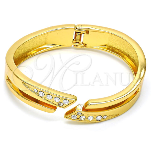 Aro Individual 07.252.0016.GT Tono Dorado, con Blanca Cristal, Pulido, Tono Dorado (14 MM Thickness, One size fits all)