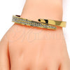 Aro Individual 07.252.0017.05.GT Tono Dorado, con Blanca Cristal, Pulido, Tono Dorado (09 MM Thickness, Size 5 (2.50 Diameter))