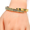 Aro Individual 07.252.0017.05.GT Tono Dorado, con Blanca Cristal, Pulido, Tono Dorado (09 MM Thickness, Size 5 (2.50 Diameter))
