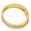 Aro Individual 07.252.0017.05.GT Tono Dorado, con Blanca Cristal, Pulido, Tono Dorado (09 MM Thickness, Size 5 (2.50 Diameter))