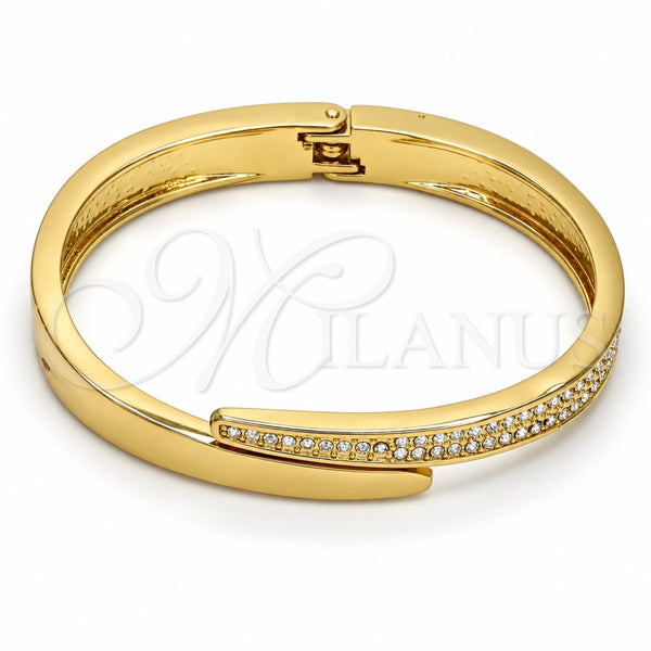 Aro Individual 07.252.0017.05.GT Tono Dorado, con Blanca Cristal, Pulido, Tono Dorado (09 MM Thickness, Size 5 (2.50 Diameter))