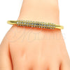 Aro Individual 07.252.0018.GT Tono Dorado, con Blanca Cristal, Pulido, Tono Dorado (05 MM Thickness, One size fits all)