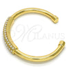 Aro Individual 07.252.0018.GT Tono Dorado, con Blanca Cristal, Pulido, Tono Dorado (05 MM Thickness, One size fits all)
