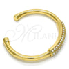 Aro Individual 07.252.0018.GT Tono Dorado, con Blanca Cristal, Pulido, Tono Dorado (05 MM Thickness, One size fits all)