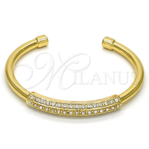 Aro Individual 07.252.0018.GT Tono Dorado, con Blanca Cristal, Pulido, Tono Dorado (05 MM Thickness, One size fits all)