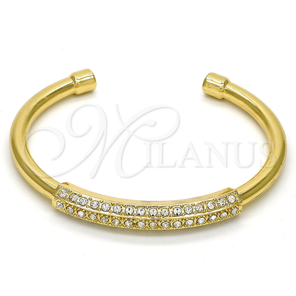 Aro Individual 07.252.0018.GT Tono Dorado, con Blanca Cristal, Pulido, Tono Dorado (05 MM Thickness, One size fits all)