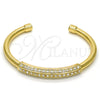 Aro Individual 07.252.0018.GT Tono Dorado, con Blanca Cristal, Pulido, Tono Dorado (05 MM Thickness, One size fits all)