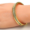 Aro Individual 07.252.0019.05.GT Tono Dorado, con Blanca Cristal, Pulido, Tono Dorado (08 MM Thickness, Size 5 (2.50 Diameter))