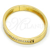 Aro Individual 07.252.0019.05.GT Tono Dorado, con Blanca Cristal, Pulido, Tono Dorado (08 MM Thickness, Size 5 (2.50 Diameter))