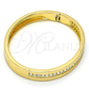 Aro Individual 07.252.0019.05.GT Tono Dorado, con Blanca Cristal, Pulido, Tono Dorado (08 MM Thickness, Size 5 (2.50 Diameter))