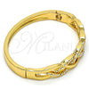 Aro Individual 07.252.0020.05.GT Tono Dorado, con Blanca Cristal, Pulido, Tono Dorado (05 MM Thickness, Size 5 (2.50 Diameter))