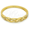 Aro Individual 07.252.0020.05.GT Tono Dorado, con Blanca Cristal, Pulido, Tono Dorado (05 MM Thickness, Size 5 (2.50 Diameter))