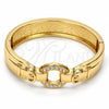 Aro Individual 07.252.0021.05.GT Tono Dorado, con Blanca Cristal, Pulido, Tono Dorado (15 MM Thickness, Size 5 (2.50 Diameter))