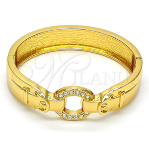 Aro Individual 07.252.0021.05.GT Tono Dorado, con Blanca Cristal, Pulido, Tono Dorado (15 MM Thickness, Size 5 (2.50 Diameter))