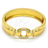 Aro Individual 07.252.0021.05.GT Tono Dorado, con Blanca Cristal, Pulido, Tono Dorado (15 MM Thickness, Size 5 (2.50 Diameter))