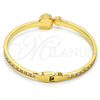 Aro Individual 07.252.0023.05.GT Tono Dorado, con Blanca Cristal, Pulido, Tono Dorado (05 MM Thickness, Size 5 (2.50 Diameter))