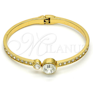 Aro Individual 07.252.0023.05.GT Tono Dorado, con Blanca Cristal, Pulido, Tono Dorado (05 MM Thickness, Size 5 (2.50 Diameter))