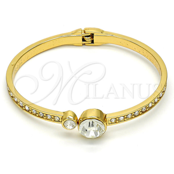 Aro Individual 07.252.0023.05.GT Tono Dorado, con Blanca Cristal, Pulido, Tono Dorado (05 MM Thickness, Size 5 (2.50 Diameter))
