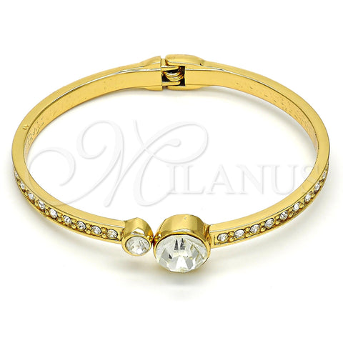 Aro Individual 07.252.0023.05.GT Tono Dorado, con Blanca Cristal, Pulido, Tono Dorado (05 MM Thickness, Size 5 (2.50 Diameter))