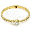 Aro Individual 07.252.0023.05.GT Tono Dorado, con Blanca Cristal, Pulido, Tono Dorado (05 MM Thickness, Size 5 (2.50 Diameter))