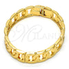 Aro Individual 07.252.0025.05.GT Tono Dorado, Pulido, Tono Dorado (12 MM Thickness, Size 5 (2.50 Diameter))