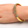 Aro Individual 07.252.0026.04.GT Tono Dorado, con Blanca Cristal, Pulido, Tono Dorado (05 MM Thickness, Size 4 (2.25 Diameter))