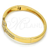 Aro Individual 07.252.0026.04.GT Tono Dorado, con Blanca Cristal, Pulido, Tono Dorado (05 MM Thickness, Size 4 (2.25 Diameter))