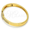 Aro Individual 07.252.0026.04.GT Tono Dorado, con Blanca Cristal, Pulido, Tono Dorado (05 MM Thickness, Size 4 (2.25 Diameter))
