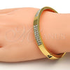 Aro Individual 07.252.0027.05.GT Tono Dorado, con Blanca Cristal, Pulido, Tono Dorado (07 MM Thickness, Size 5 (2.50 Diameter))