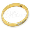 Aro Individual 07.252.0027.05.GT Tono Dorado, con Blanca Cristal, Pulido, Tono Dorado (07 MM Thickness, Size 5 (2.50 Diameter))