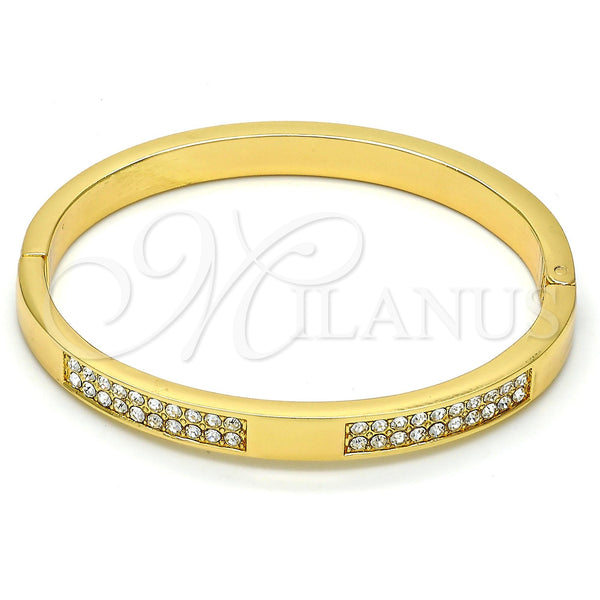 Aro Individual 07.252.0027.05.GT Tono Dorado, con Blanca Cristal, Pulido, Tono Dorado (07 MM Thickness, Size 5 (2.50 Diameter))