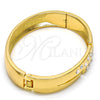 Aro Individual 07.252.0028.05.GT Tono Dorado, con Blanca Cristal, Pulido, Tono Dorado (13 MM Thickness, Size 5 (2.50 Diameter))