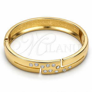 Aro Individual 07.252.0028.05.GT Tono Dorado, con Blanca Cristal, Pulido, Tono Dorado (13 MM Thickness, Size 5 (2.50 Diameter))