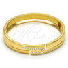 Aro Individual 07.252.0028.05.GT Tono Dorado, con Blanca Cristal, Pulido, Tono Dorado (13 MM Thickness, Size 5 (2.50 Diameter))