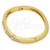 Aro Individual 07.252.0029.04.GT Tono Dorado, con Blanca Cristal, Pulido, Tono Dorado (05 MM Thickness, One size fits all)