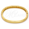 Aro Individual 07.252.0029.04.GT Tono Dorado, con Blanca Cristal, Pulido, Tono Dorado (05 MM Thickness, One size fits all)